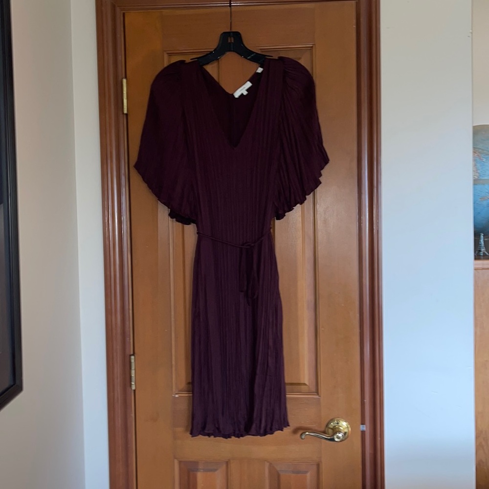 Vince pleated mini dress